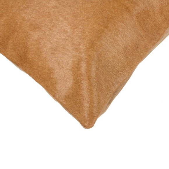 Natural Home Decor Torino Cowhide Pillow | 2-Piece | Tan | 18"x18" - Picture 2 of 2